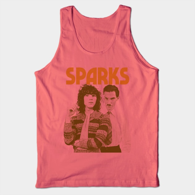 Sparks - Vintage Style Retro Aesthetic Design Tank Top by DankFutura